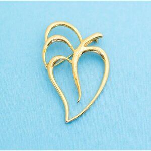 Art Nouveau Artistic Leaf Brooch - N5